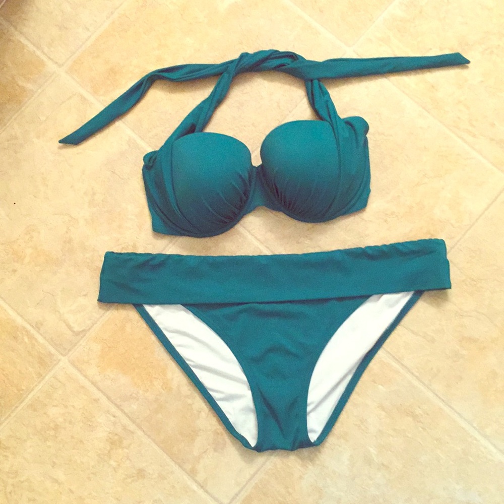 Vintage Glam Emerald Bikini by Victoria’s Secret